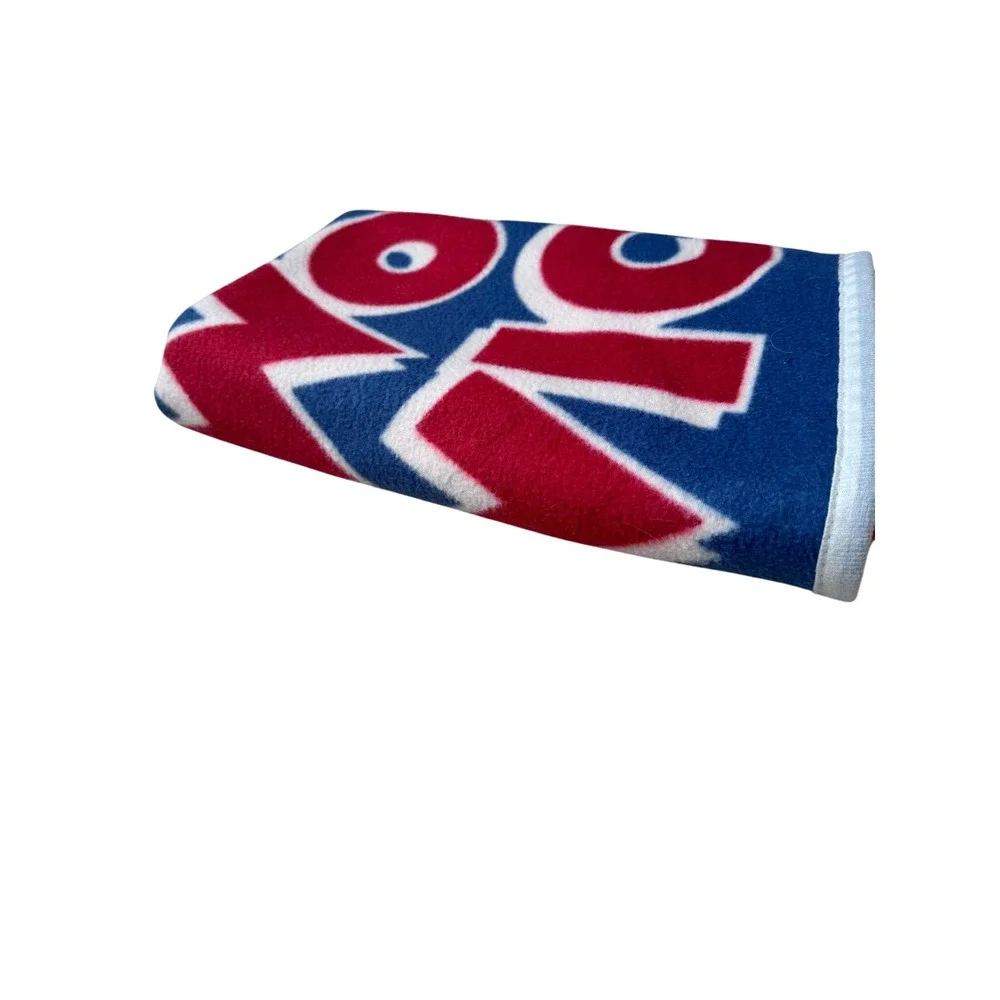 Disney Parks Mickey Mouse Walt Disney‎ World Fleece Throw Blanket Red Blue White